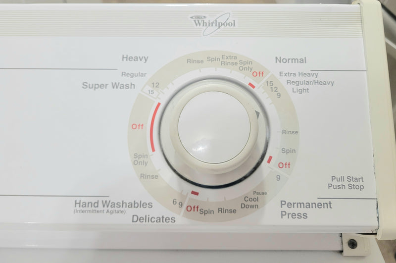 Whirlpool 27" Wide White Washer, Free 60 Day Warranty