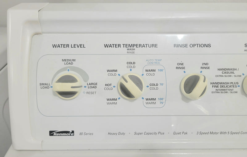Kenmore 27" Wide White Top Load Washer, Free 60 Day Warranty