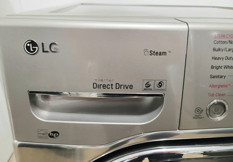 LG 27" Wide Stackable Stainless Steel Front Load Washer, Free 60 Day Warranty