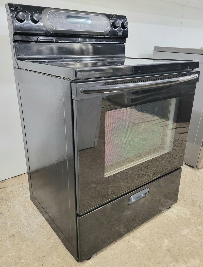 Kitchen Aid 30" Wide Black Glass Top Convection Stove, Free 60 Day Warranty