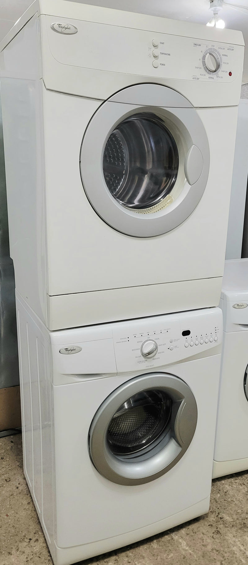 Whirlpool 24" Wide White Apartment Size Matching Front Load Washer and Dryer Set, Free 60 Day Warranty