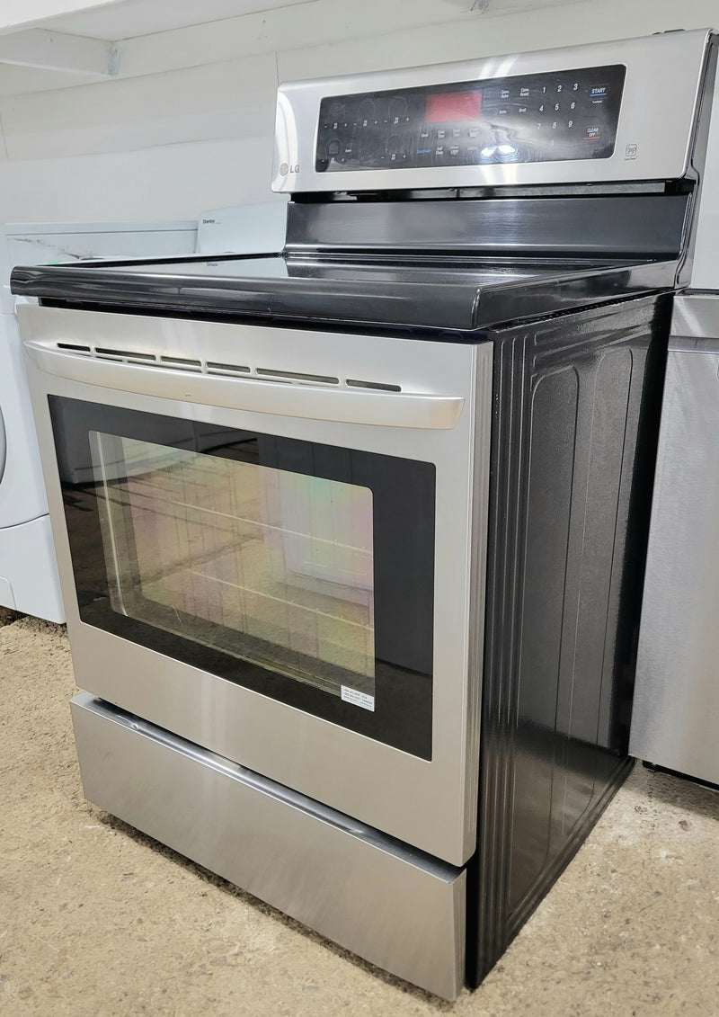 LG 30" Wide Stainless Steel Glass Top Convection Stove, Free 60 Day Warranty