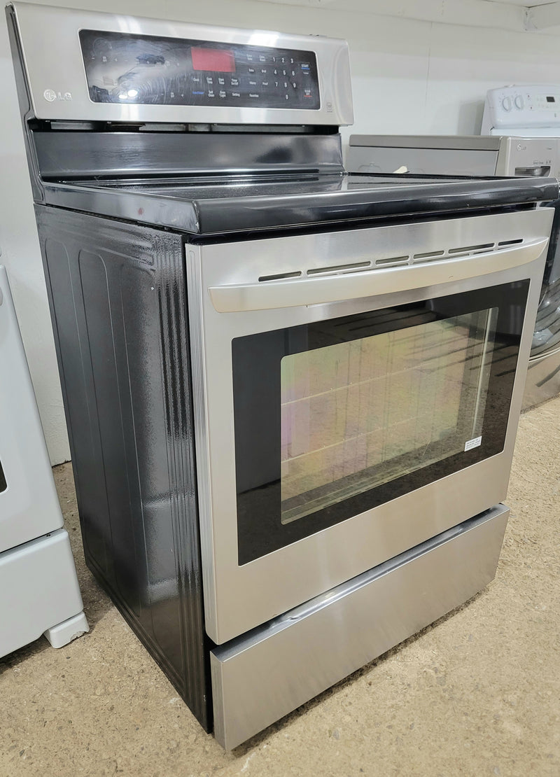 LG 30" Wide Stainless Steel Glass Top Convection Stove, Free 60 Day Warranty