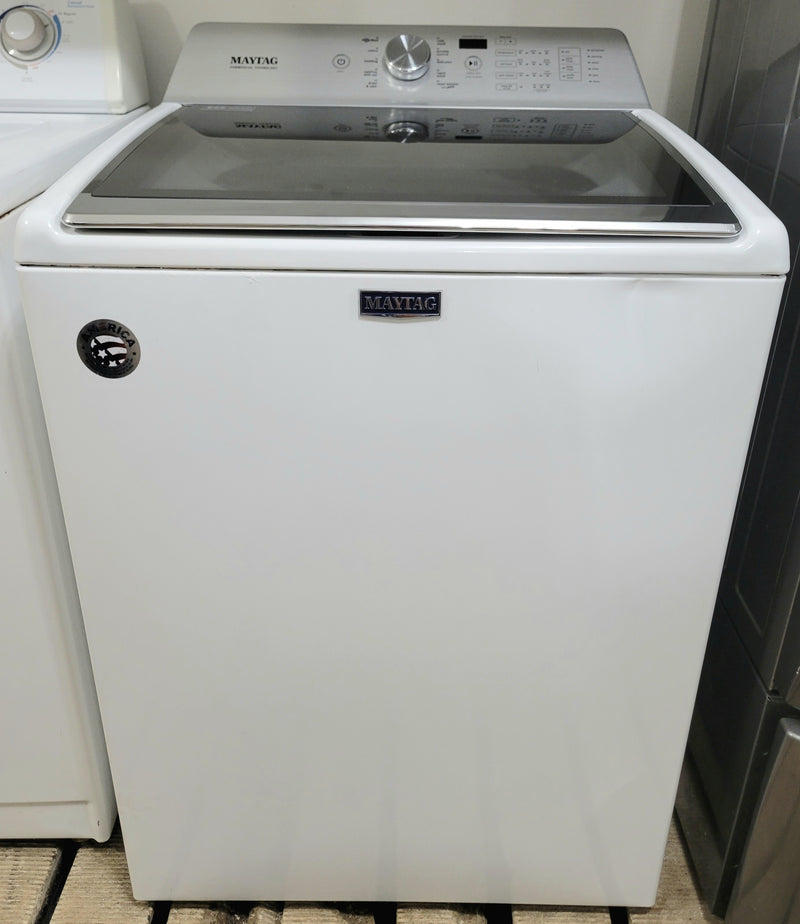 Maytag 27" Wide White Glass Top Washer, Free 60 Day Warranty