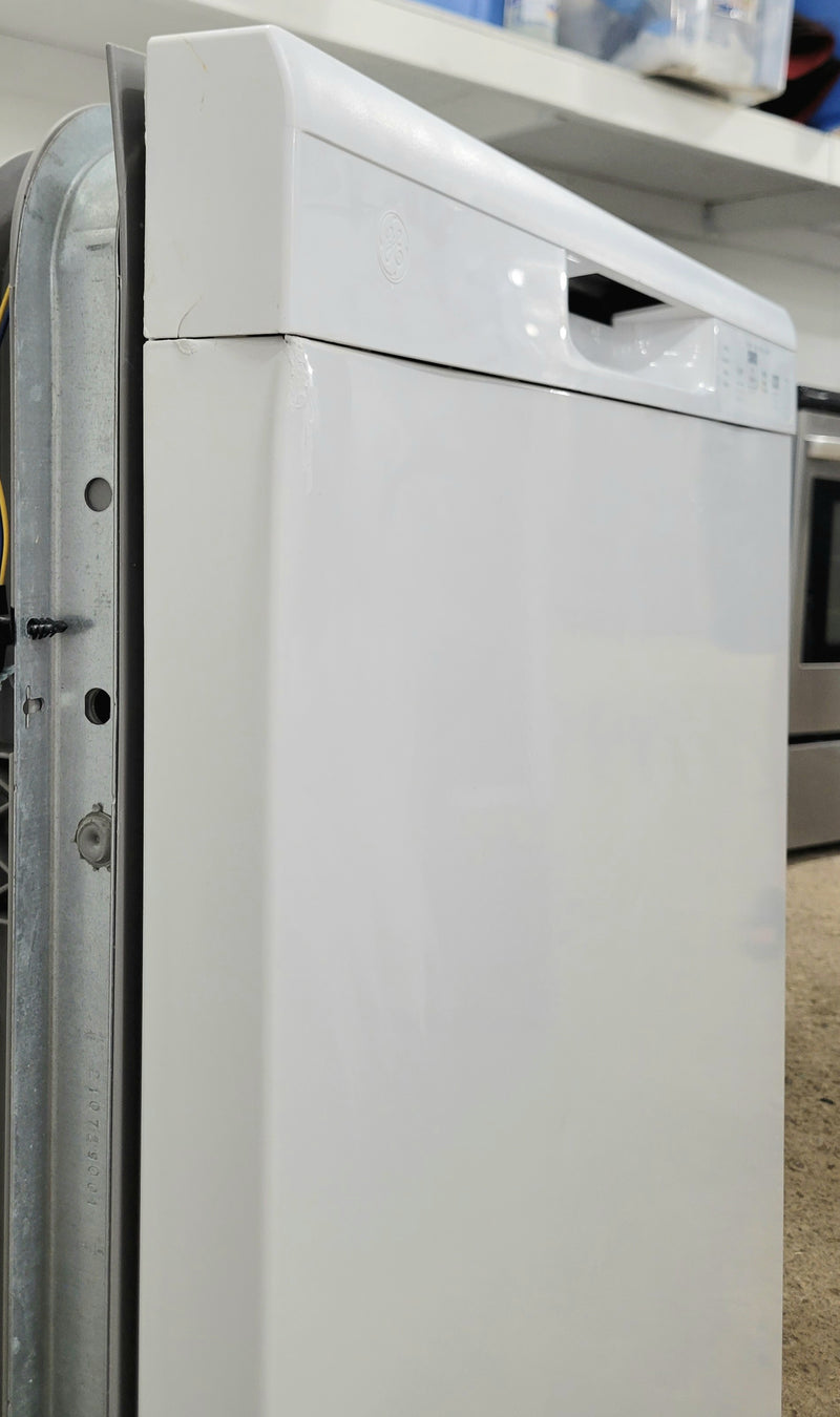 GE 24" Wide White Scratch and Dent Dishwasher, Free 60 Day Warranty