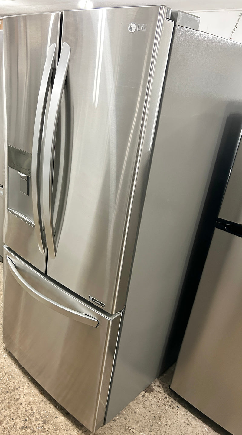 LG 30" Wide Stainless Steel French Door Fridge with Water and Ice Maker, Free 60 Day Warranty