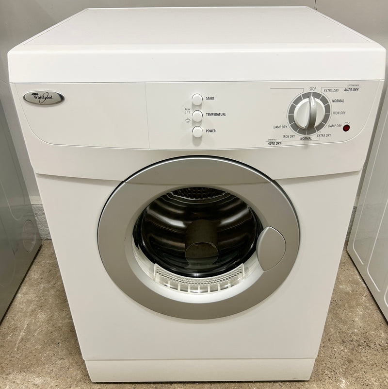 Whirlpool 24" Wide Stackable White Dryer, Free 60 Day Warranty