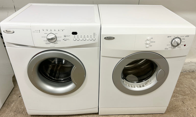 Whirlpool 24" Wide Apartment Size Front Load Matching Washer and Dryer Set, Free 60 Day Warranty