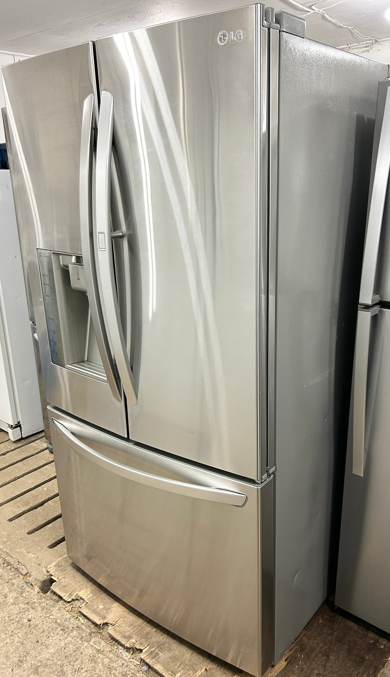 LG 36" Wide Stainless Steel French Door Fridge with Water and Ice Maker, Free 60 Day Warranty