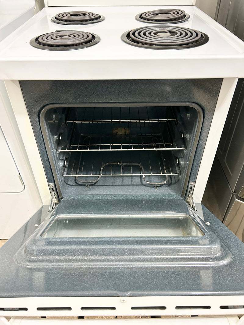 Frigidaire 24" Wide White Apartment Size Coil Top Stove, Free 60 Day Warranty