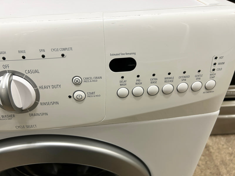 Whirlpool 24" Wide White Apartment Size Front Load Washer, Free 60 Day Warranty