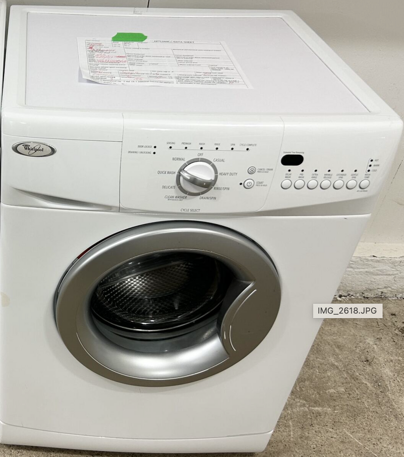 Whirlpool 24" Wide White Front Load Washer, Free 60 Day Warranty