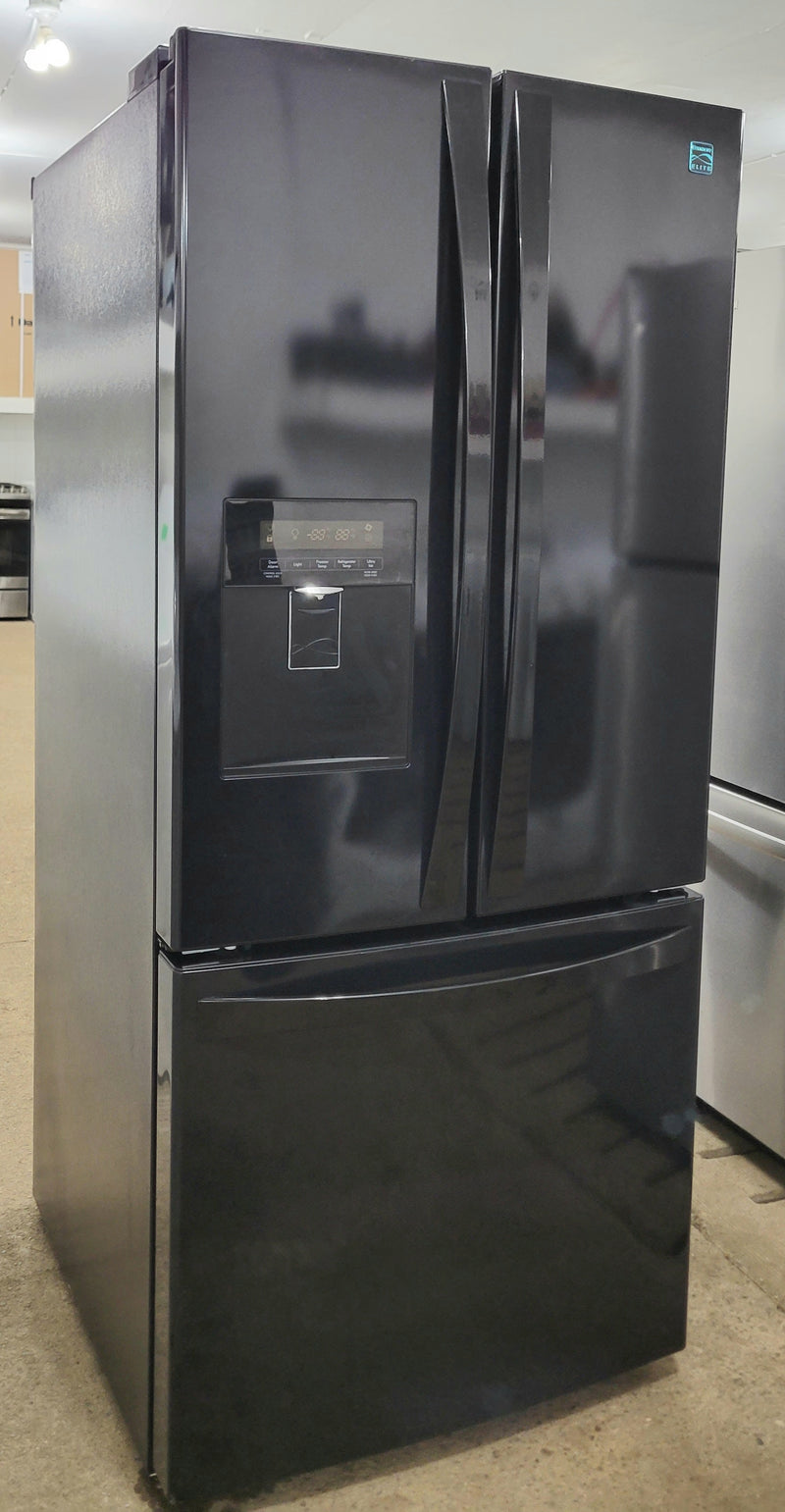 Kenmore 30" Wide Black French Door Fridge with Water and Ice Maker, Free 60 Day Warranty