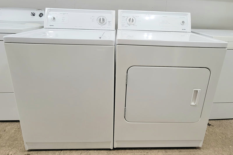 Kenmore 27" Wide Top Load Matching White Washer and Dryer Set, Free 60 Day Warranty