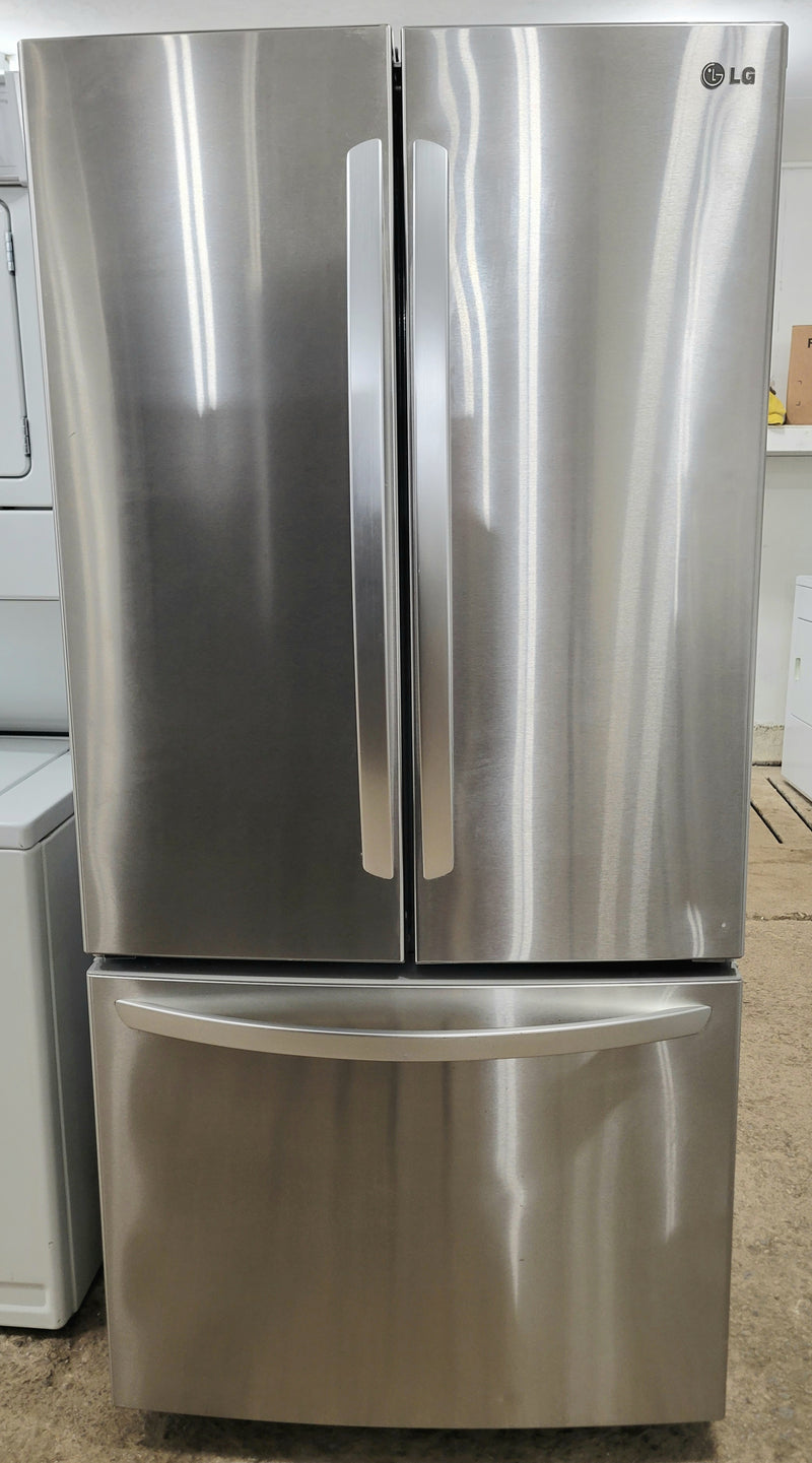 LG 33" Wide Stainless Steel French Door Fridge with Ice Maker, Free 60 Day Warranty