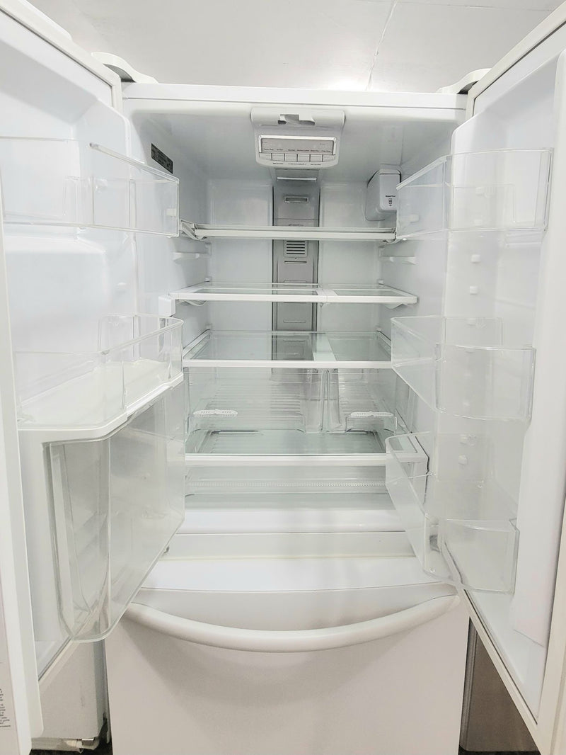 Whirlpool 30" Wide White French Door Fridge With Water And Ice, Free 60 Day Warranty
