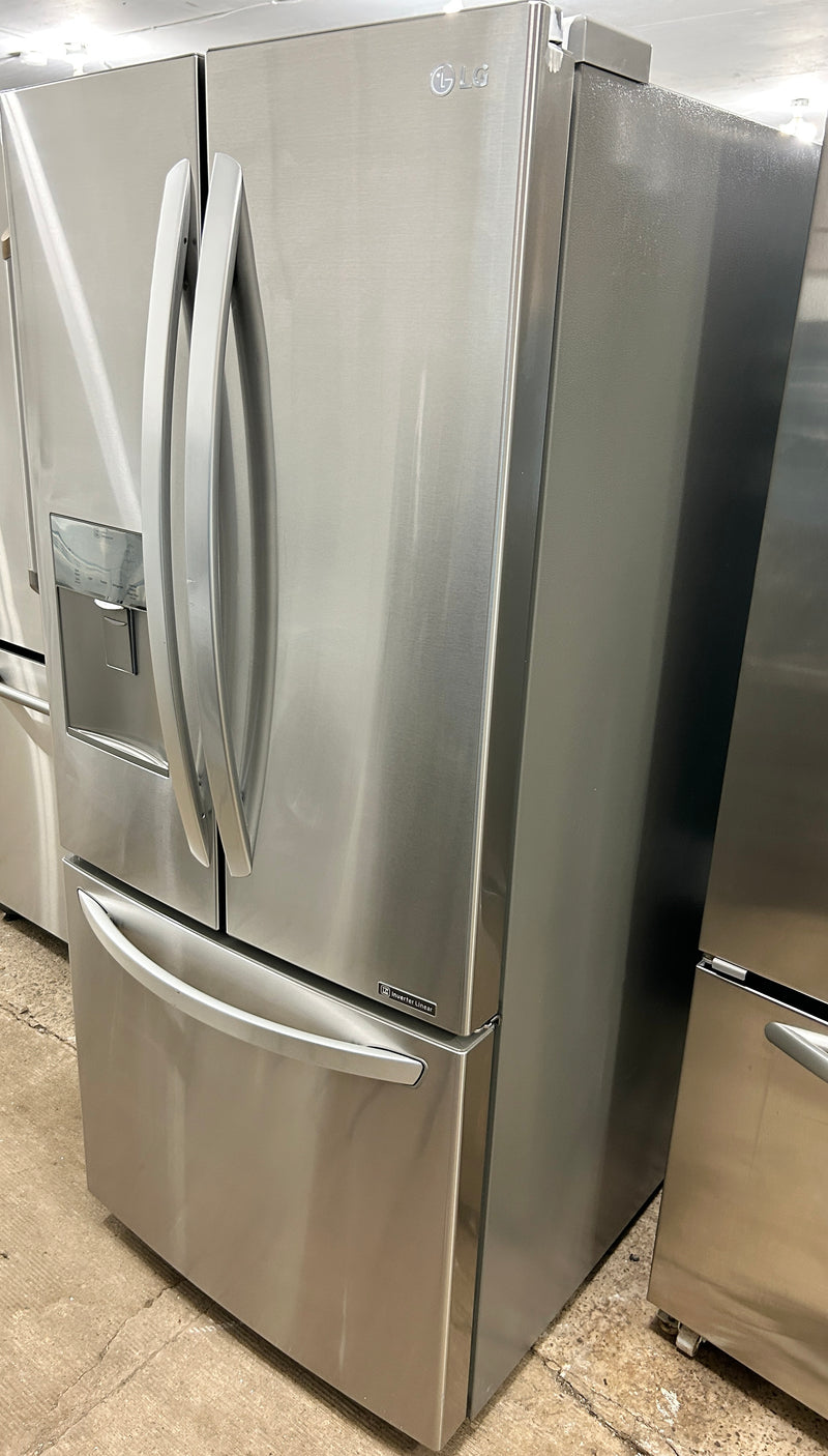 LG 30'' Wide Stainless Steel French Door Fridge with Water and Ice Maker, Free 60 Day warranty