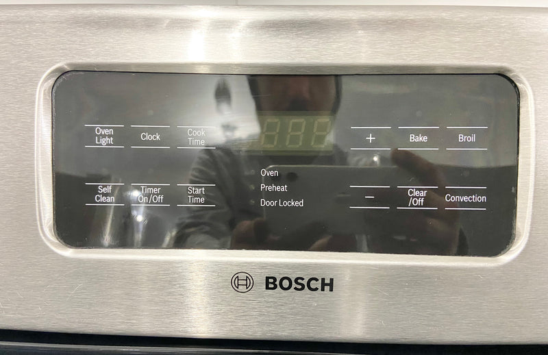 BOSCH 30'' Wide Stainless Steel Glass Top Convection Stove, Free 60 Day Warranty