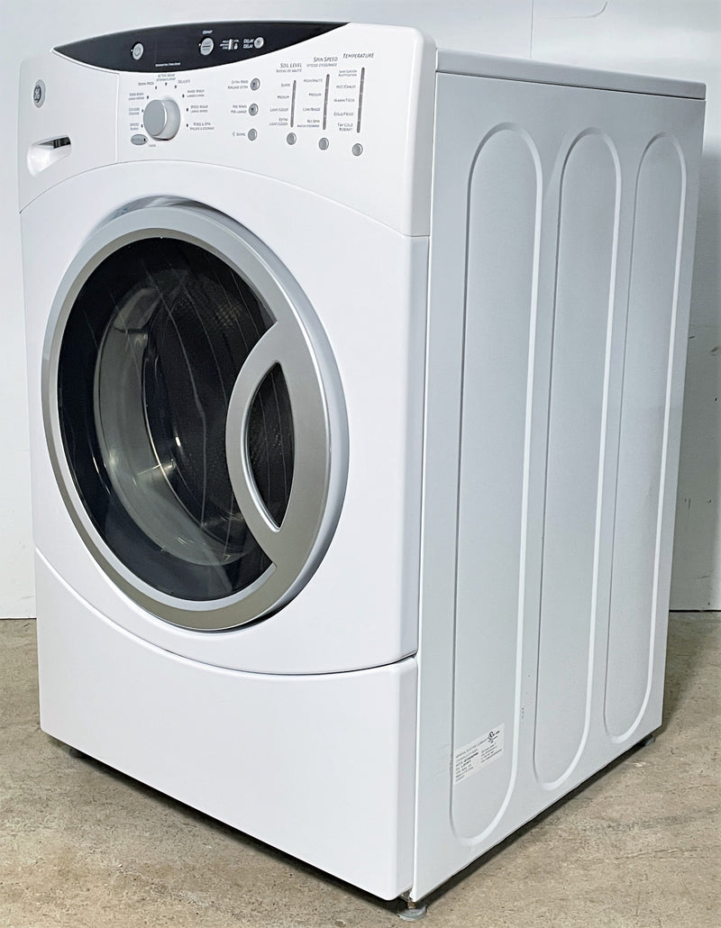 GE 27'' Wide White Front Load Washer, Free 30 Day Warranty